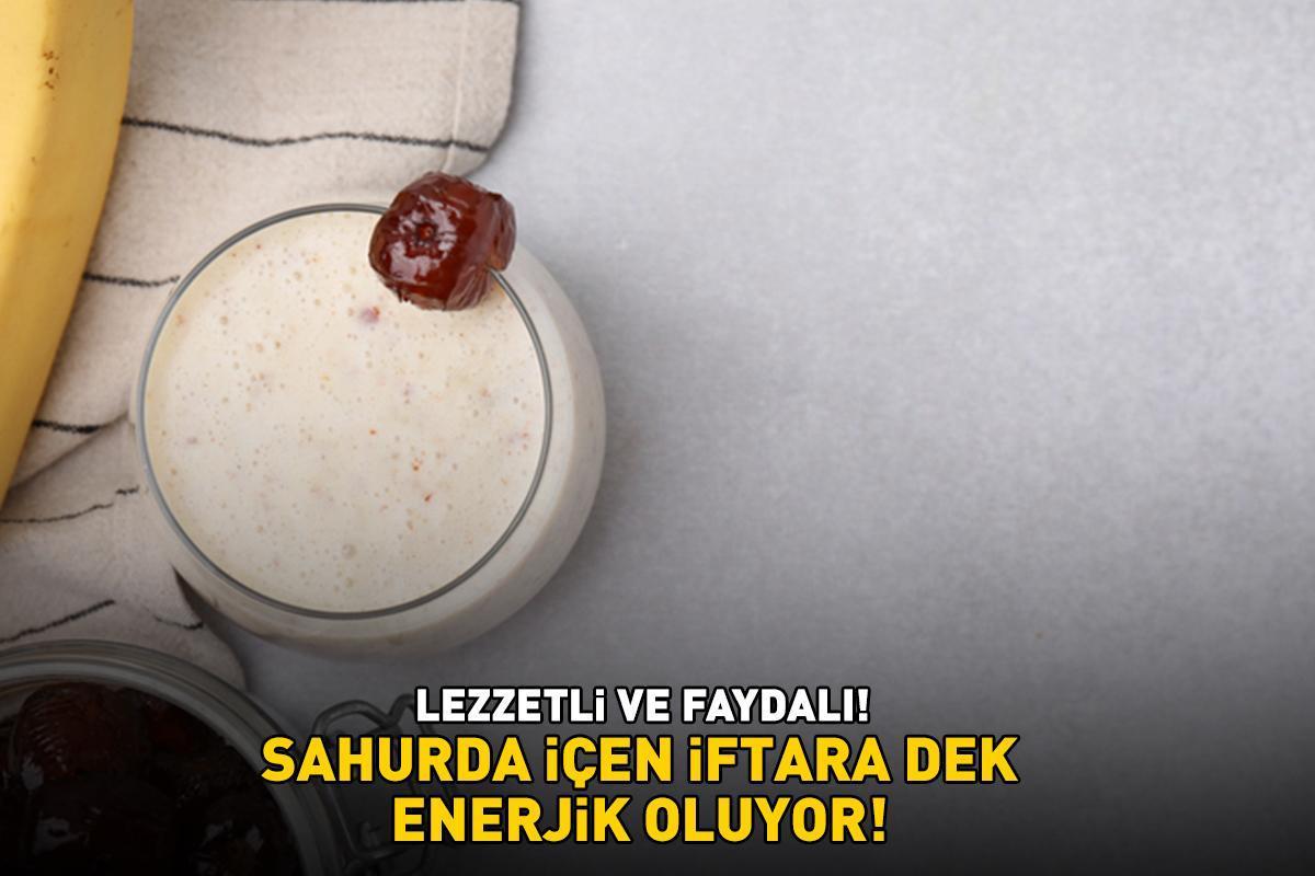 Sahurda içen iftar vaktine kadar enerjik oluyor! Ramazan ayına özel hurmalı smoothie tarifi ve püf noktaları!