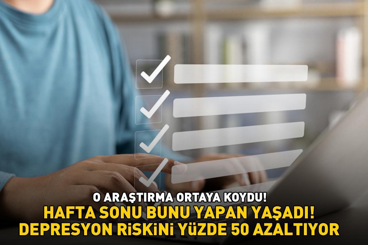 Hafta sonu bunu yapan yaşadı! O araştırma ortaya koydu: Depresyon riskini yüzde 50 azaltıyor!