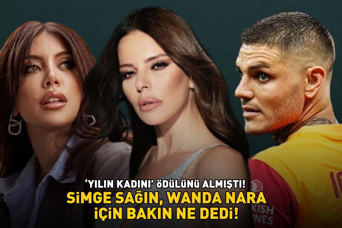 Adı Galatasaray'ın yıldızı Icardi ile anılmıştı! Simge Sağın, Wanda Nara’nın ‘yılın kadını’ ödülü almasına bakın ne dedi!