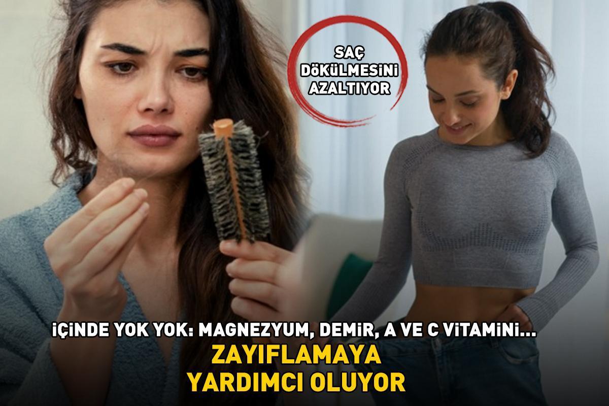 Tam bir antioksidan deposu! İçinde yok yok: Magnezyum, demir, A ve C vitamini... Saç dökülmesini azaltıyor, zayıflamaya yardımcı oluyor