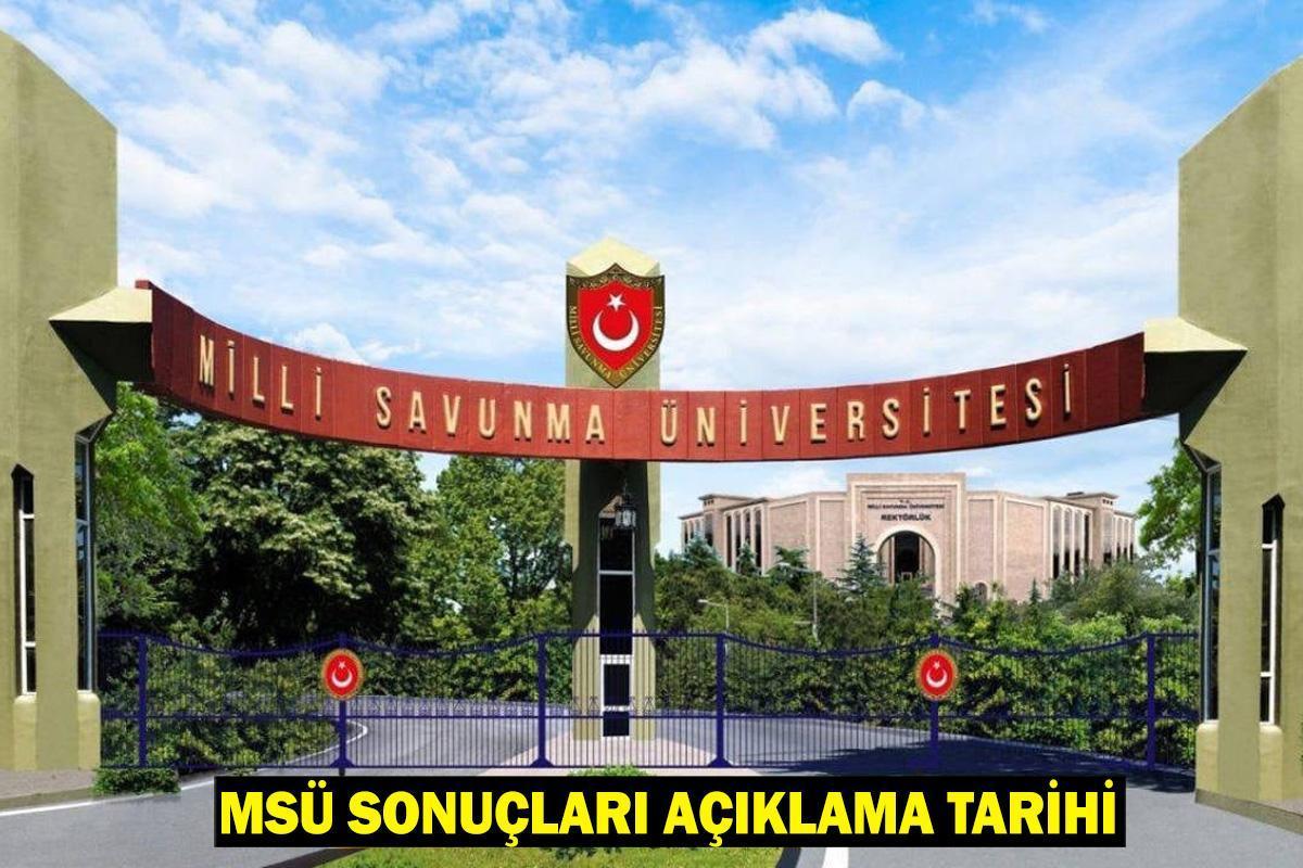 MSÜ SONUÇLARI AÇIKLAMA TARİHİ: MSÜ sınav sonuçları 2025 ne zaman açıklanır?