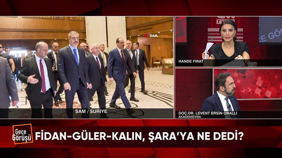 Fidan-Güler-Kalın'ın Şam çıkarması, SDG petrolü ve Rusya-Ukrayna ateşkesinde son durum Gece Görüşü'nde konuşuldu