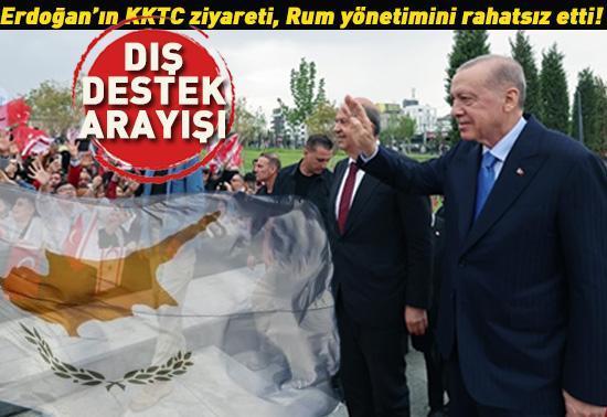 Erdoğan’ın KKTC ziyareti, Rum yönetimini rahatsız etti