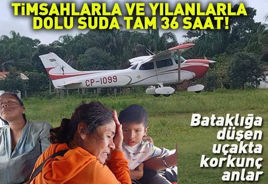 Timsahlar ve yılanlarda dolu suda tam 36 saat...