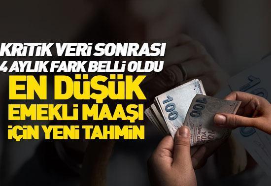 4 aylık zam farkı belli oldu: En düşük emekli maaşı için yeni tahmin...