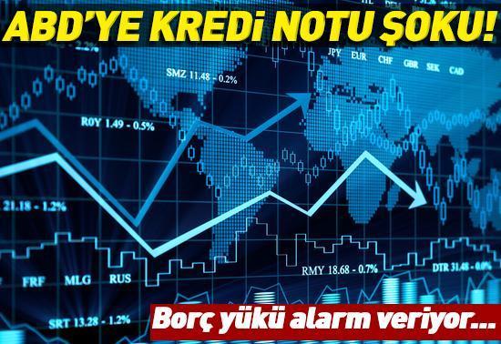 Moodys, ABDnin kredi notunu düşürdü Borç yükü alarm veriyor