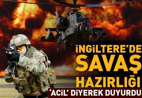 İngilterede savaş hazırlığı