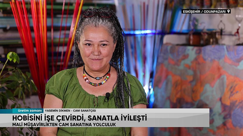 Cam sanatıyla tanıştı, hayata tutundu