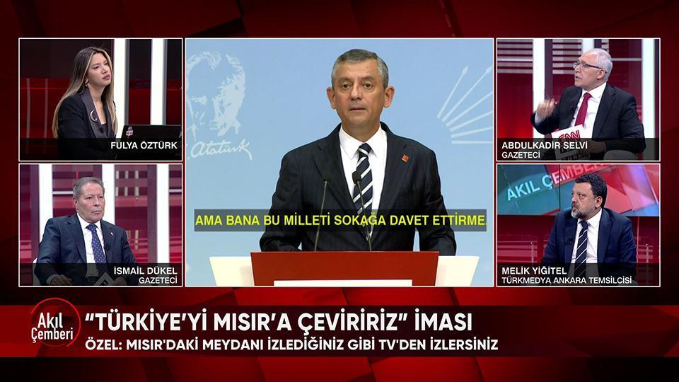 PKK'nın silah bırakmasının detayları, Özgür Özel'in Türkiye'yi Mısır'a çeviririz iması ve Manavgat açıklaması Akıl Çemberi'nde konuşuldu