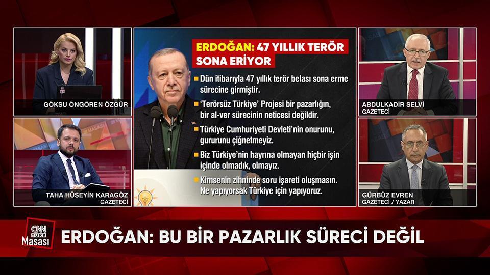 Erdoğan'ın tarihi açıklaması, ABD ilk kez YGP-SDG PKK'dır demesi ve Özel'in ümmet-mezhep çıkışı CNN TÜRK Masası'nda konuşuldu