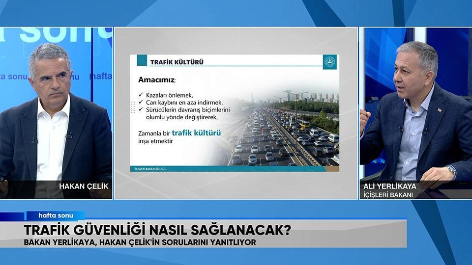 Trafik güvenliği nasıl sağlanacak? İçişleri Bakanı Ali Yerlikaya, merak edilen tüm soruları Hafta Sonu'nda yanıtladı