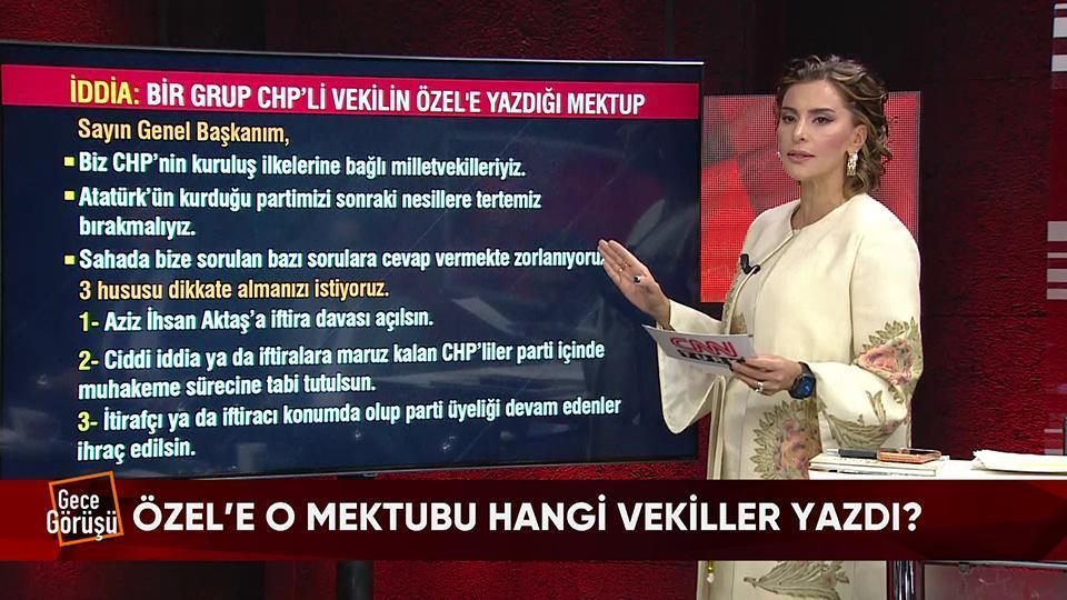 Özel’e o mektubu hangi vekiller yazdı? CHP’li Uygur’un ‘İmamoğlu’ isyanına kim ne dedi? Özel-İmamoğlu ortak mı, rakip mi? Gece Görüşü’nde konuşuldu