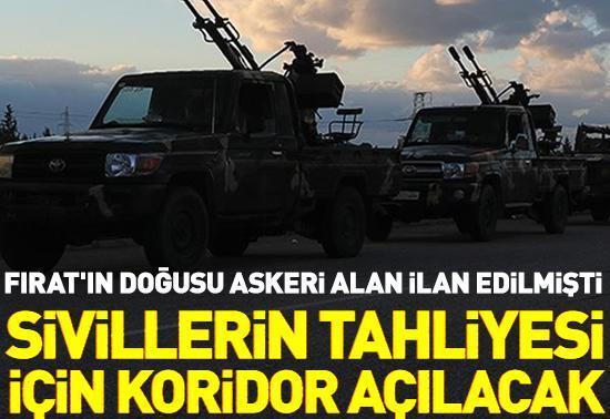 Sivillerin tahliyesi için koridor açacak