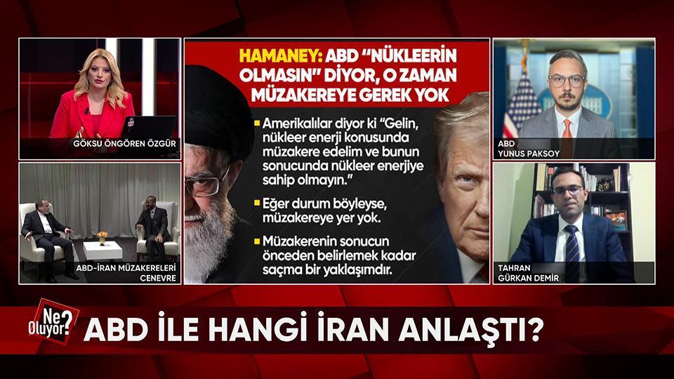 Hamaney ve Arakçi'nin farklı ABD açıklamarı, İran'ın ABD'ye saldırı tatbikatı ve ABD'nin kırmızı çizgi resti Ne Oluyor?'da konuşuldu
