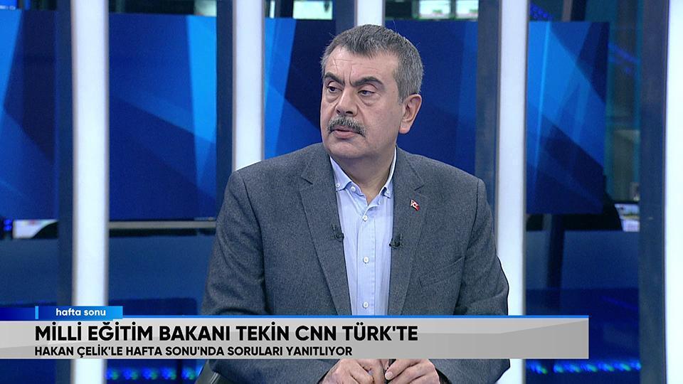 Milli Eğitim Bakanı Yusuf Tekin, gündeme ilişkin merak edilen soruları Hafta Sonu'nda cevapladı