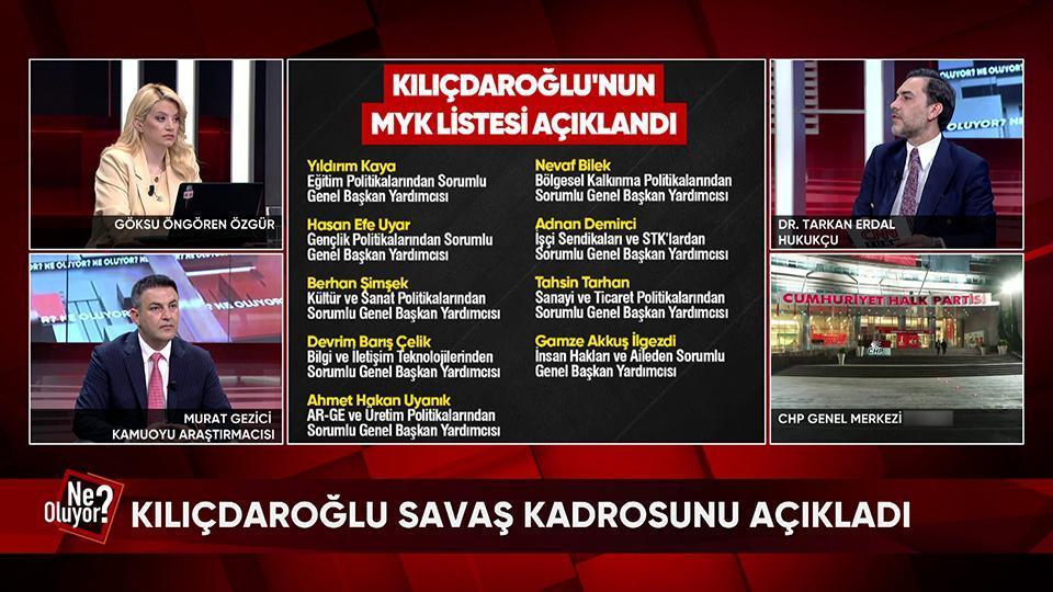 Kılıçdaroğlu'nun MYK listesi, Özel'in Meclis'teki hakareti ve cumhurbaşkanı adaylığı iddiası ile kurultay kulisleri Ne Oluyor?'da konuşuldu