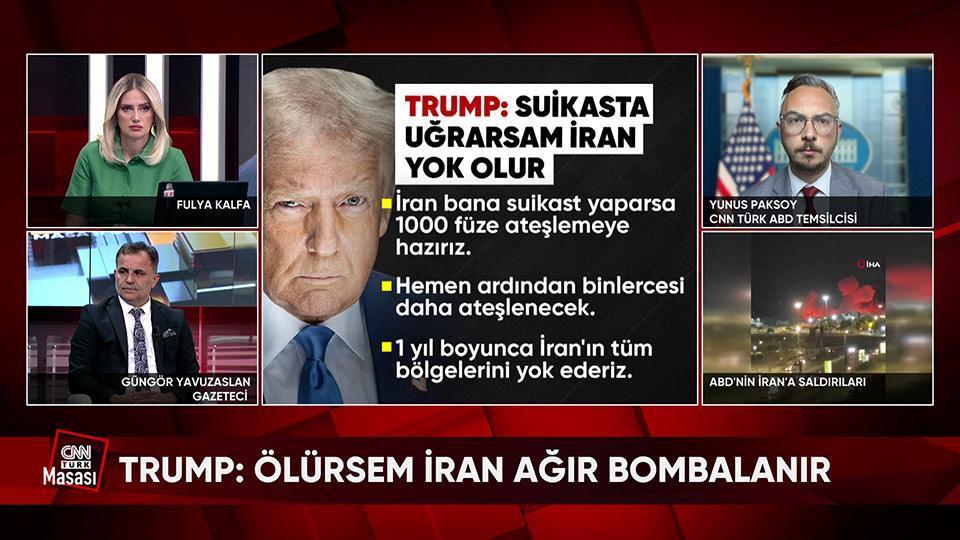 Trump'ın İran'a suikast tehdidi, Hamaney'in intikam mesajı, İran'ın Hürmüz resti, kutsal değerler ve Trump'ın kaldığı otel CNN TÜRK Masası'nda konuşuldu