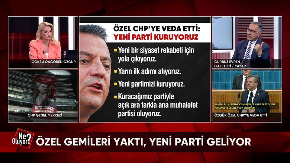 Özel'in Yeni parti kuruyoruz açıklaması nasıl yankılandı? O 83 vekil CHP'den istifa mı edecek? ABD-İran savaşında son durum ne? Ne Oluyor?'da konuşuldu
