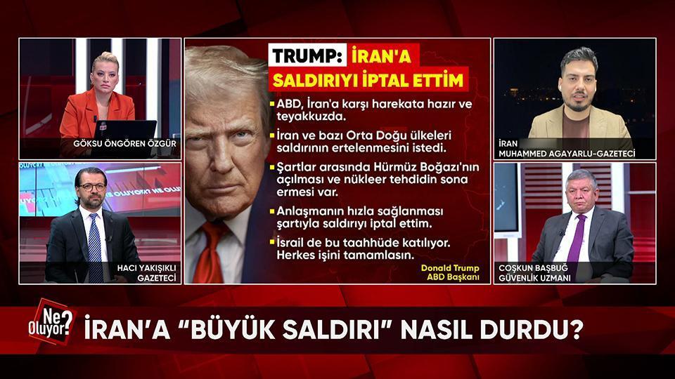 İran'a büyük saldırı nasıl durdu? Yeni Parti'ye kimler bağış yaptı? FETÖ'cü suikastçı 10 yıl Türkiye'de ne bekledi? Ne Oluyor?'da konuşuldu