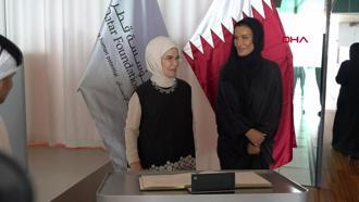 Emine Erdoğandan lider eşlerine Gazze mesajı