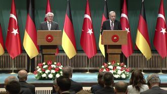 Cumhurbaşkanı Erdoğan ve Alman mevkidaşı Steinmeierden ortak açıklama