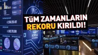 SON DAKİKA Borsa İstanbulda 10.000 rekoru