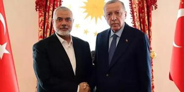 Erdoğan ile Hamas lideri Heniyye görüştü