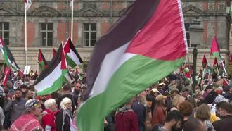 Eurovision önünde Gazze protestosu