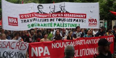 Paris'te Filistin'e destek İsrail’e tepki