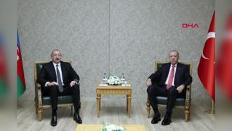 Cumhurbaşkanı Erdoğan, Aliyev ile görüştü