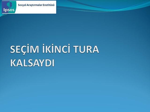 IPSOS Cumhurbaşkanlığı Seçimi Sandık Sonrası Araştırması