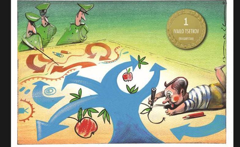 Karikatüristler barışı çizdi
