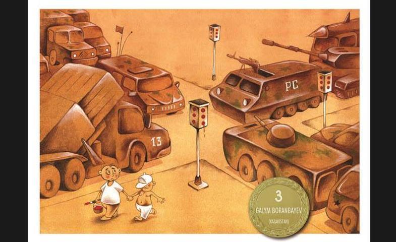 Karikatüristler barışı çizdi
