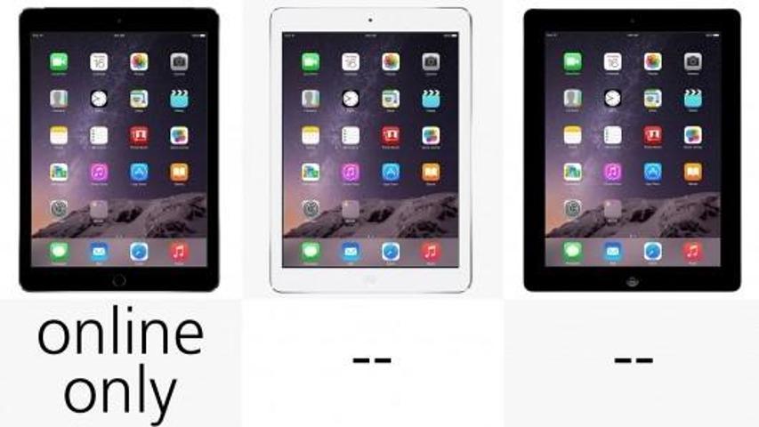 iPad Air 2nin önceki iPadlerle karşılaştırması