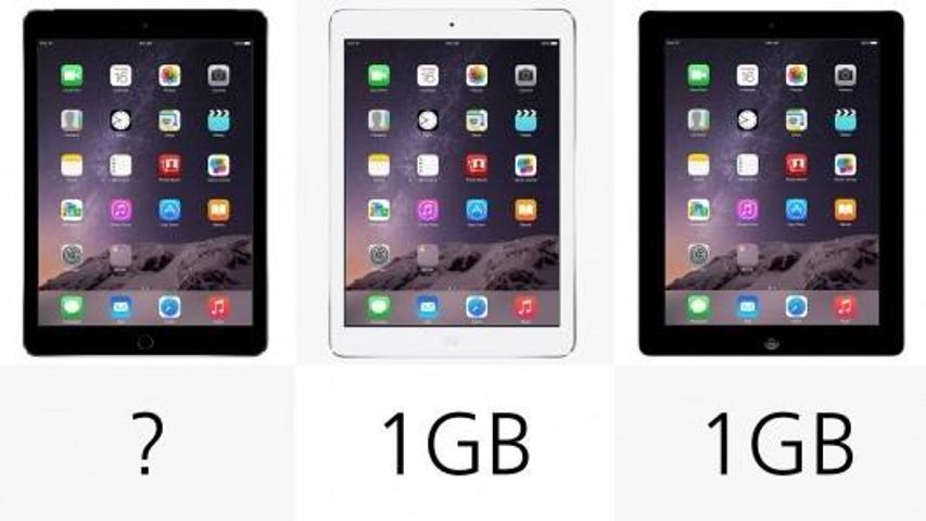 iPad Air 2nin önceki iPadlerle karşılaştırması