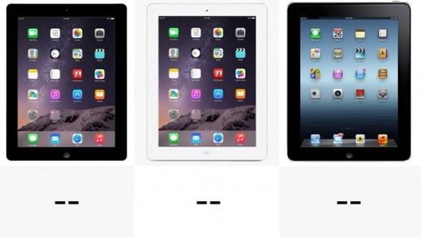 iPad Air 2nin önceki iPadlerle karşılaştırması