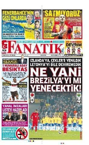Türk basınından caps gibi Türkiye - Brezilya manşetleri