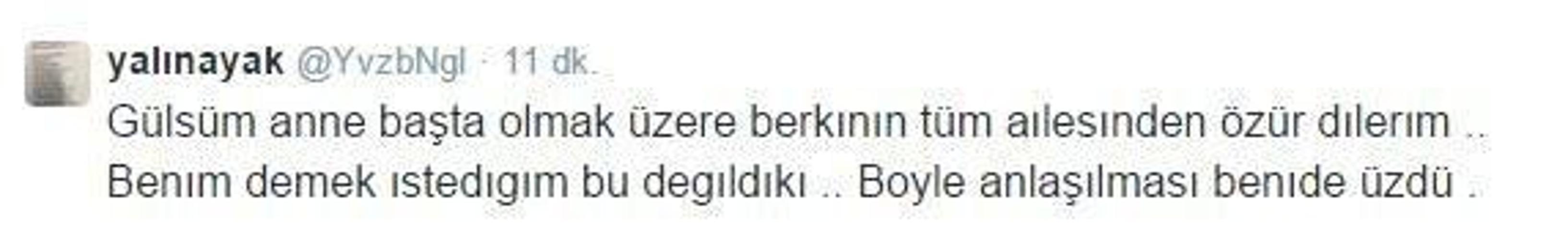 Yavuz Bingöl Twitter hesabını kapattı