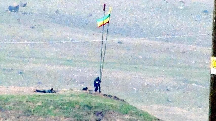Cizrede bayrak indirme operasyonunda çatışma çıktı