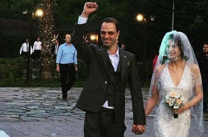 Ertan Saban ve Ebru Özkan evlendi