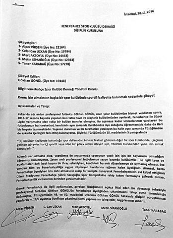 Gökhan Gönül Fenerbahçeden ihraç ediliyor