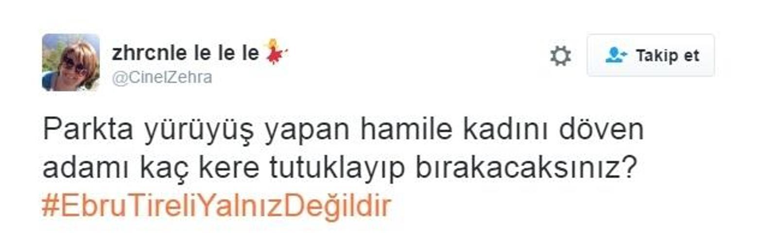 Sosyal medya kullanıcıları: Ebru Tireli yalnız değildir