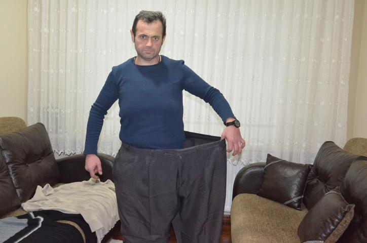 2 yılda 100 kilo verdi