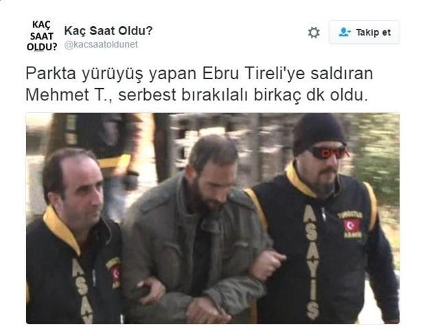 Sosyal medyada Ebru Tireliye saldıran zanlının serbest kalmasına tepki