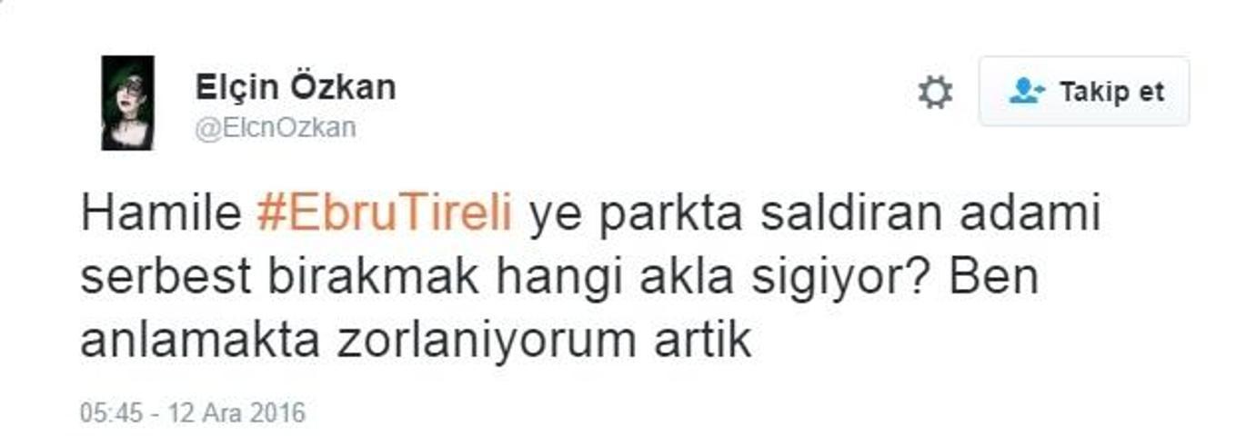 Sosyal medyada Ebru Tireliye saldıran zanlının serbest kalmasına tepki