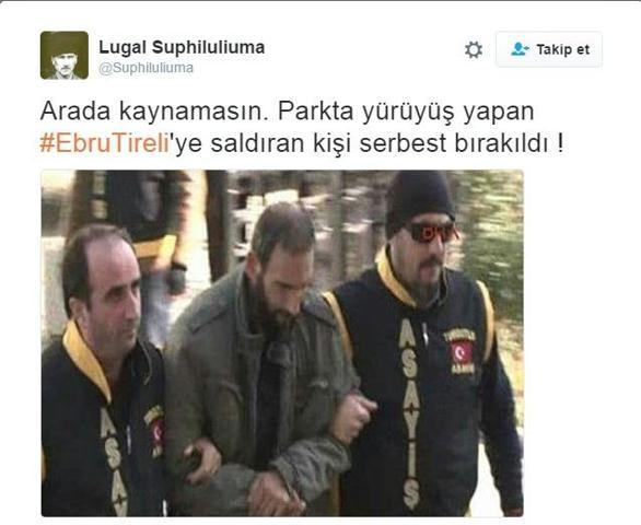 Sosyal medyada Ebru Tireliye saldıran zanlının serbest kalmasına tepki
