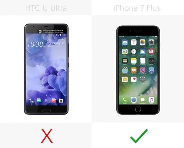 HTC U Ultra vs. iPhone 7 Plus