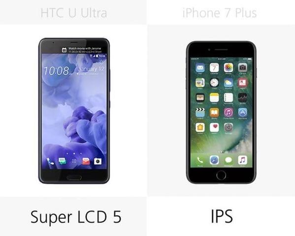 HTC U Ultra vs. iPhone 7 Plus