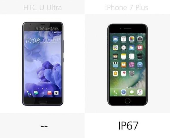 HTC U Ultra vs. iPhone 7 Plus