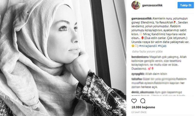 Gamze Özçelik’ten tesettür yorumlarına tepki
